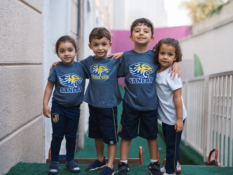 alunos da educação infantil colégio são francisco xavier